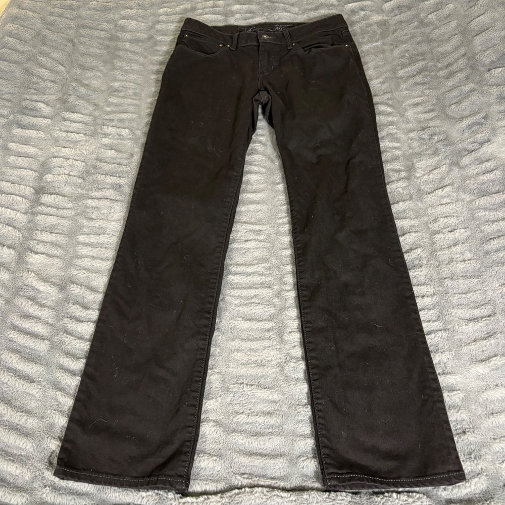 Levis Bold Curve Straight Leg Black Jeans Womens 30x32 Stretch Denim AQ309